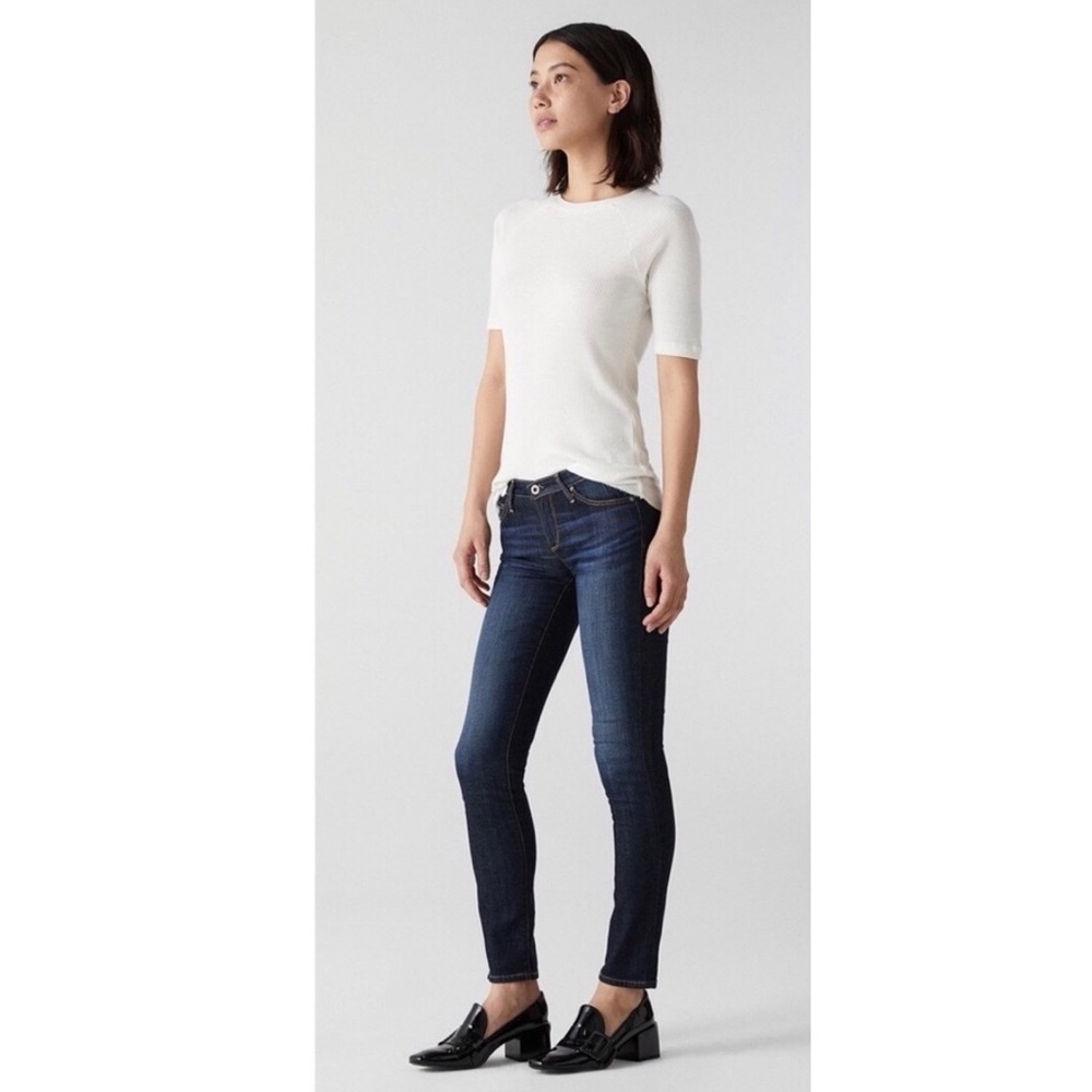 Adriano Goldschmed Slit Cigarette leg jeans